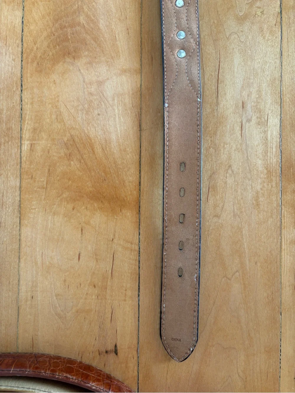 Brown Western Leather Belt with Silver Conchos (NWOT)